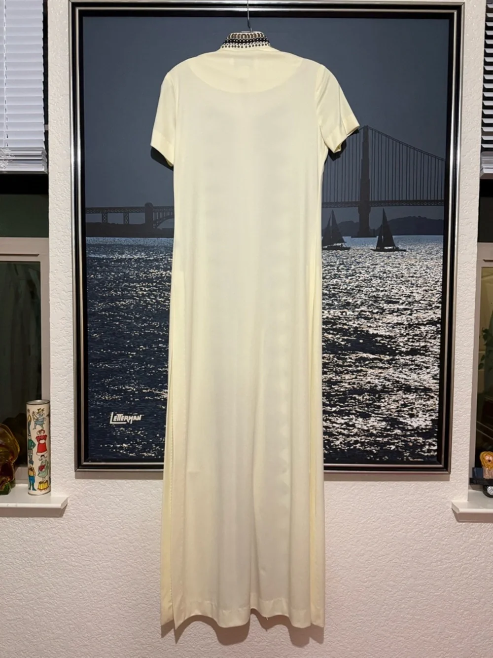 RARE 1970s Alfred Shaheen Signed Cheongsam Maxi Dress - Picture 8 of 14
